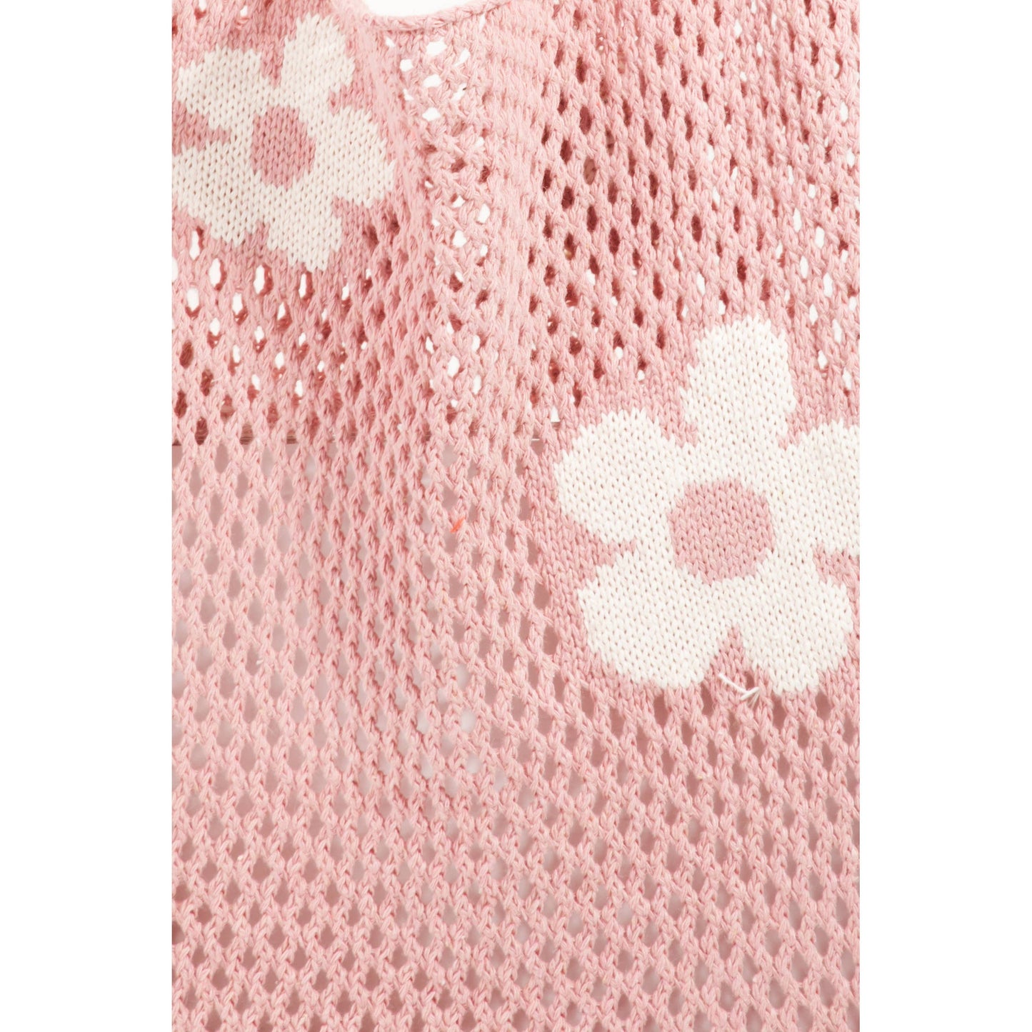 Knit Flower Tote
