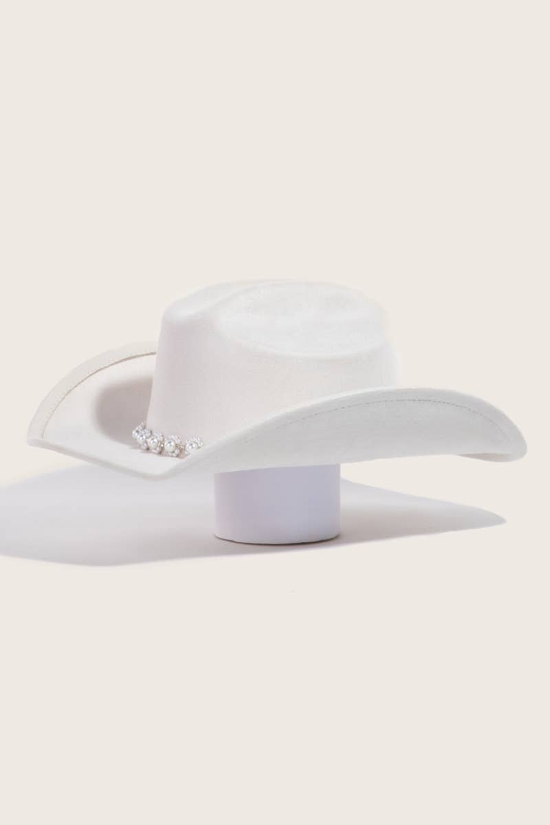 Floral Pearl Cowboy Hat