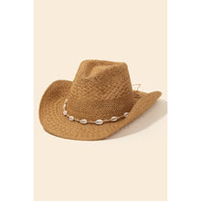 Load image into Gallery viewer, Cowrie Strap Fedora
