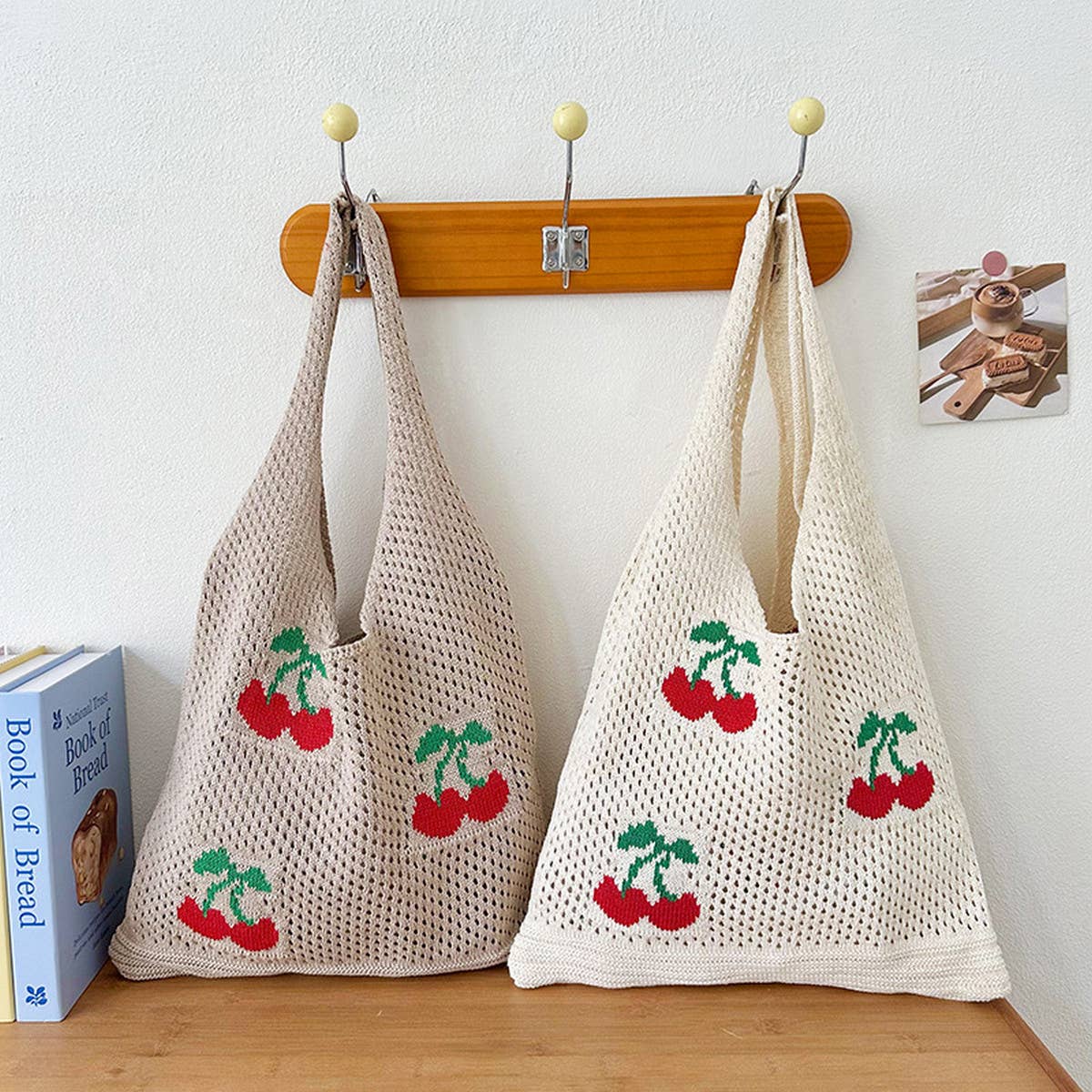 Knit Patterned Tote