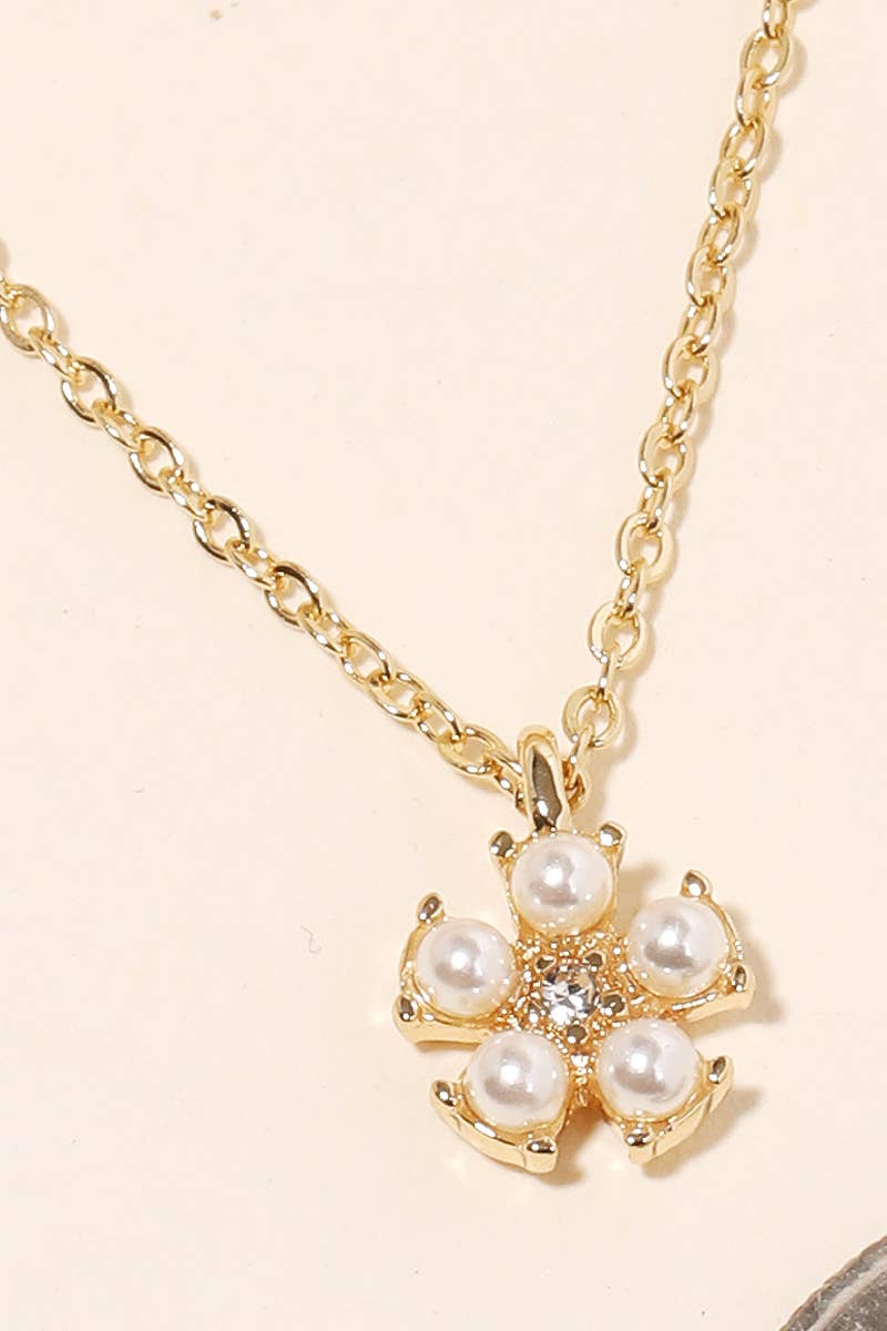 Opal Flower Pendant