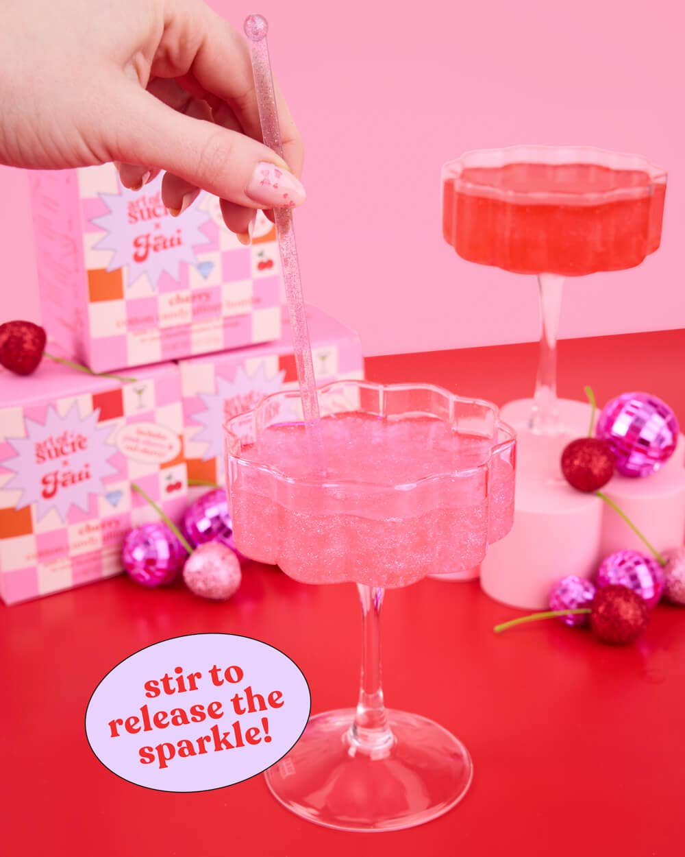 Cherry Glitter Bombs