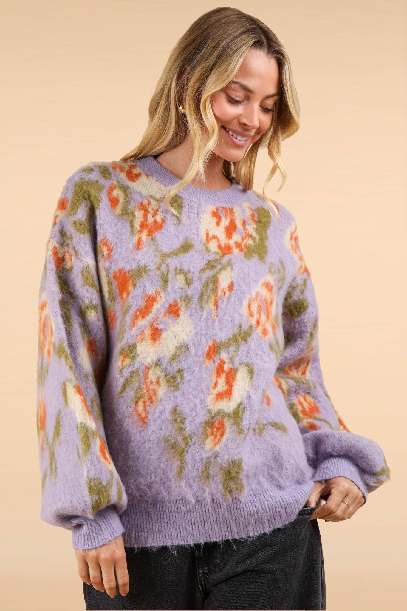 Winter Blooms Sweater