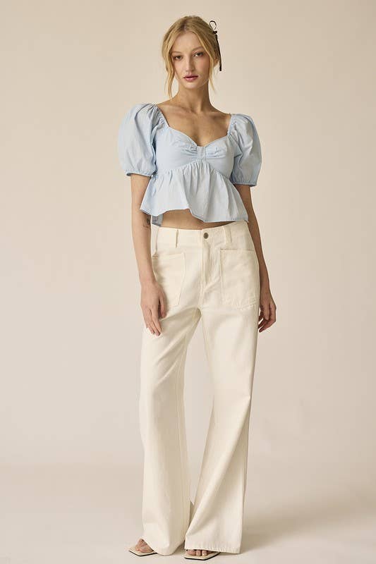 Amelia Poplin Top
