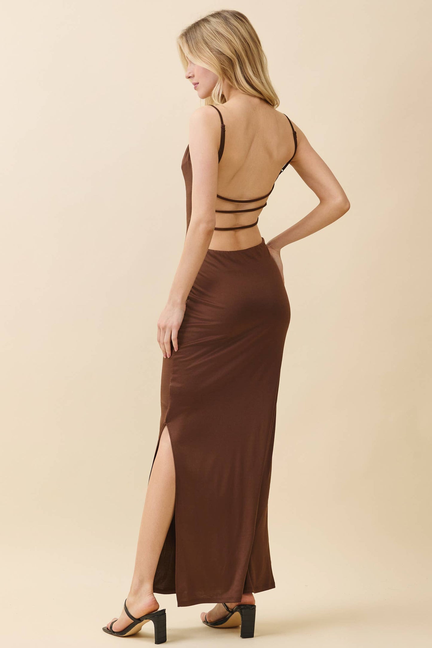 Cocoa Cowl Neck Maxi