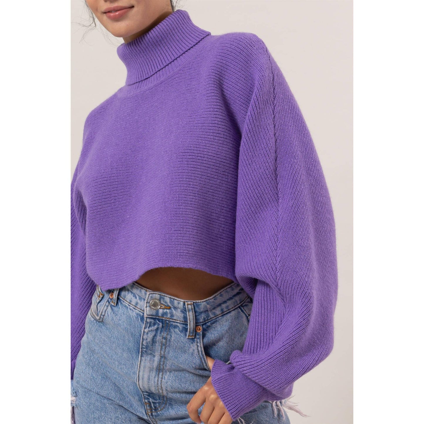 Violet Turtleneck