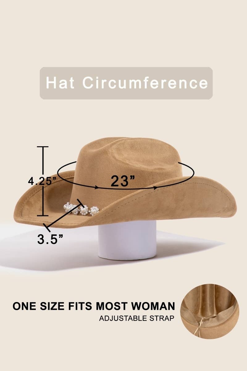 Floral Pearl Cowboy Hat