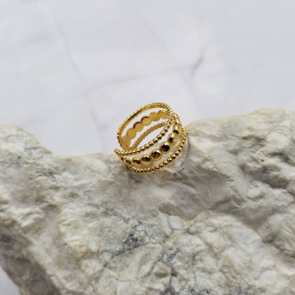 Beaded Layered Ring