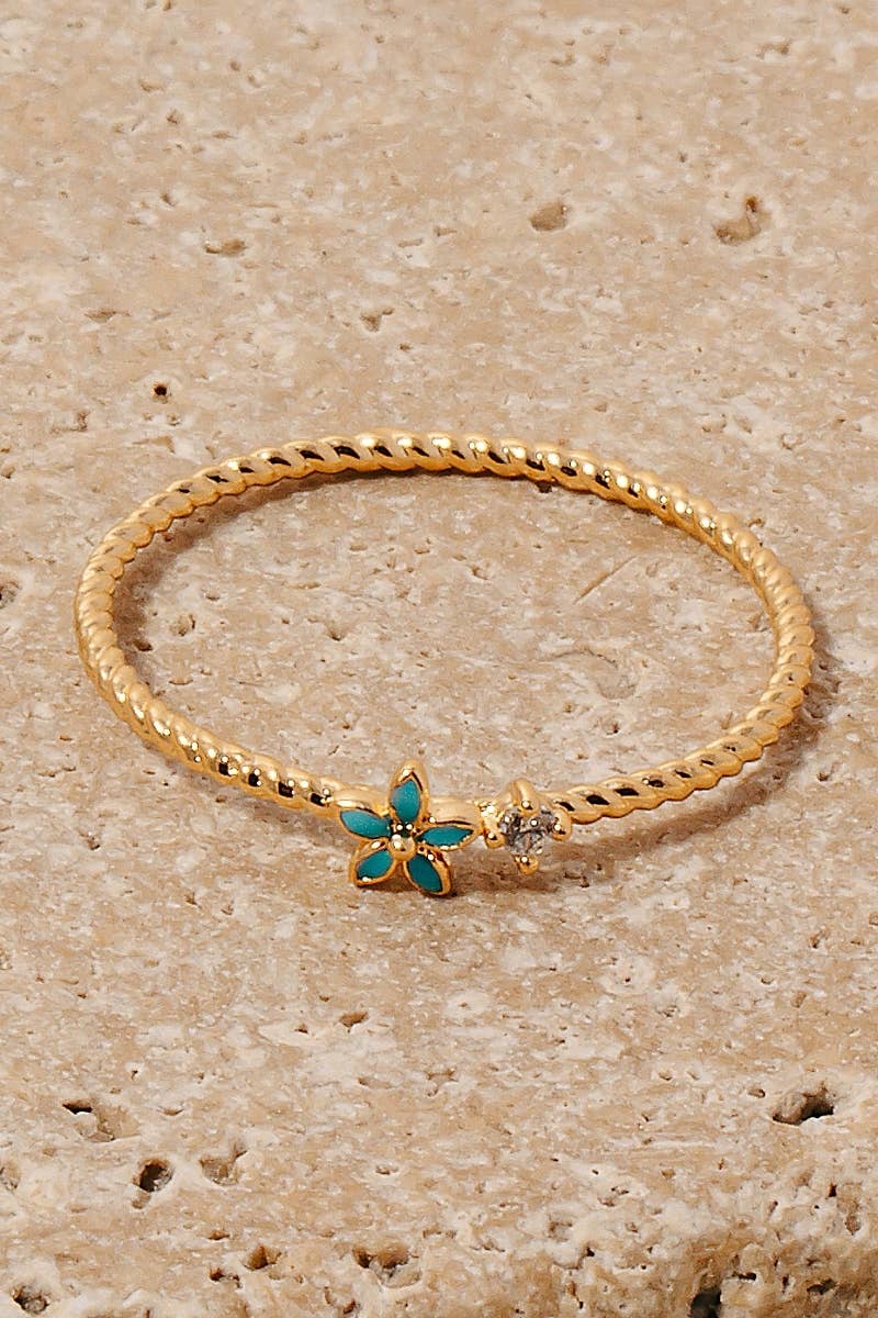 Rope Flower Ring