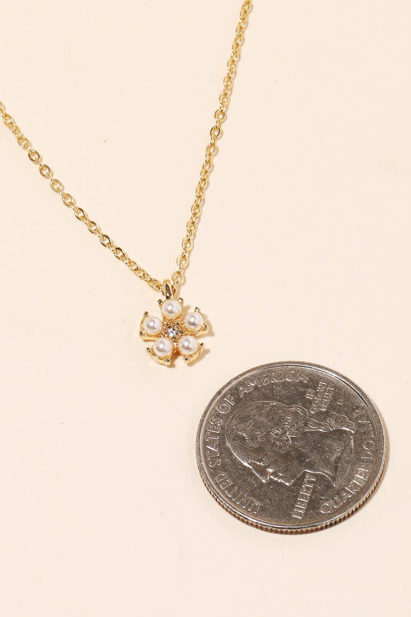 Opal Flower Pendant