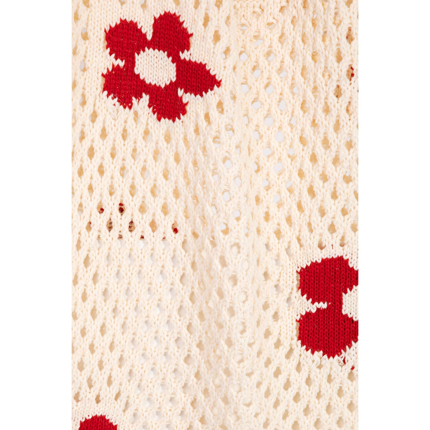 Knit Flower Tote