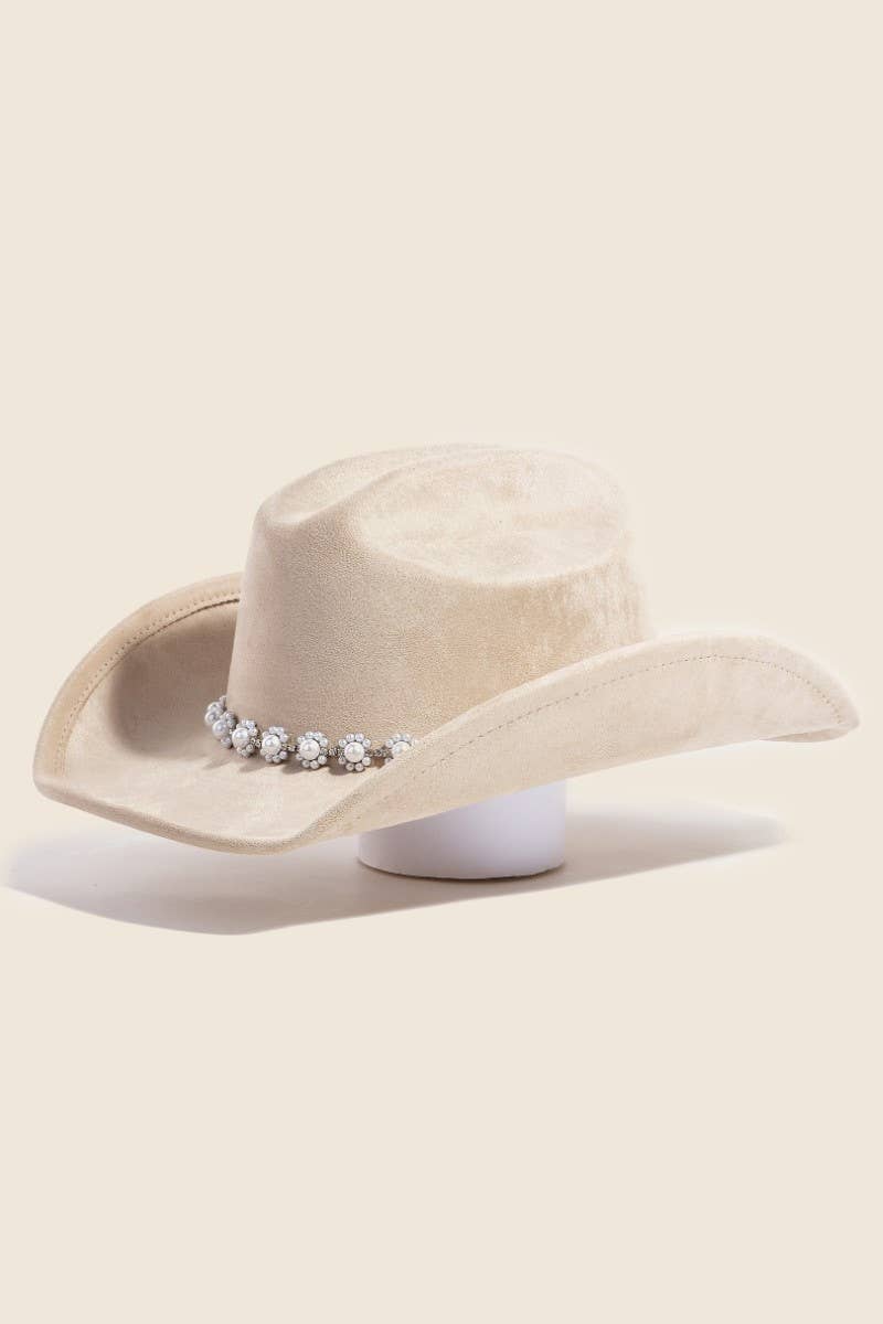 Floral Pearl Cowboy Hat