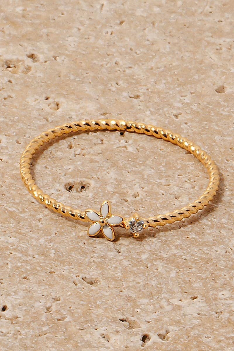 Rope Flower Ring