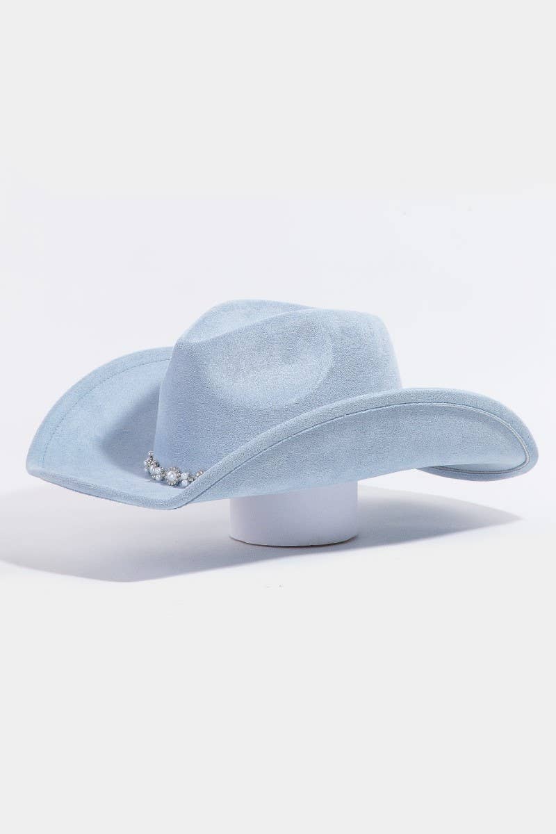 Pearl Beaded Cowboy Hat