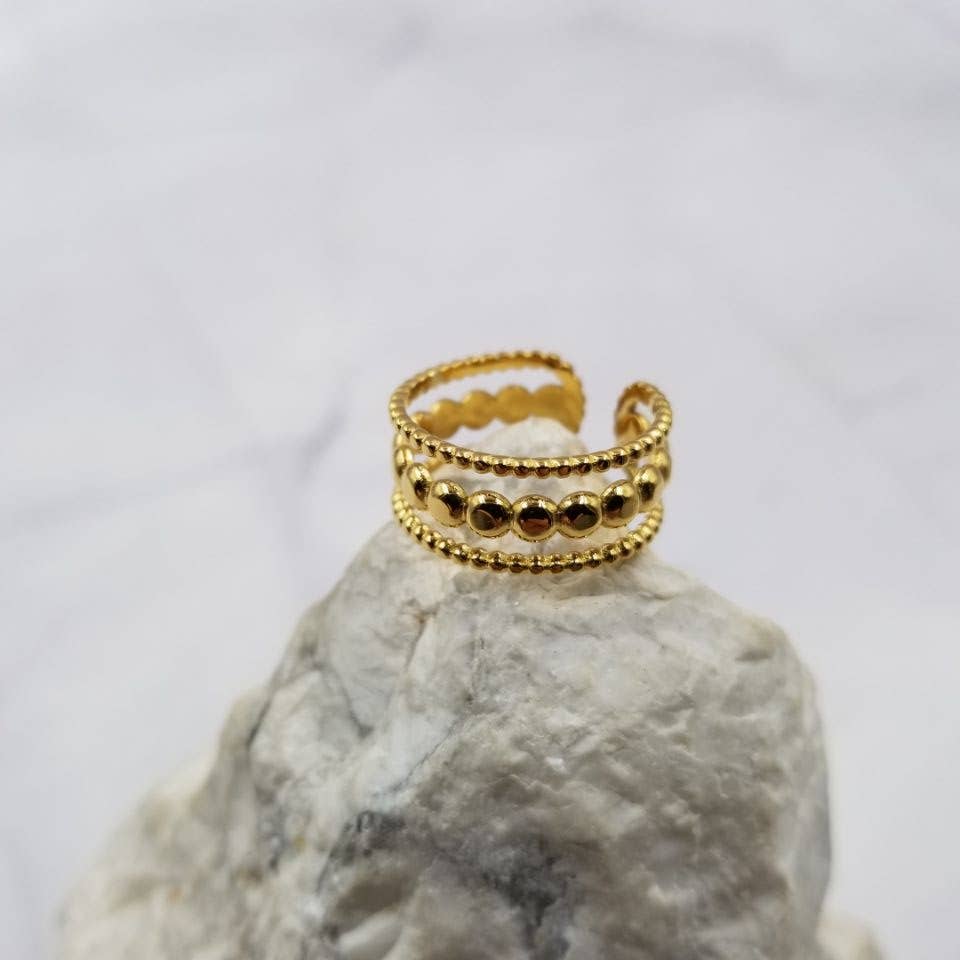 Beaded Layered Ring
