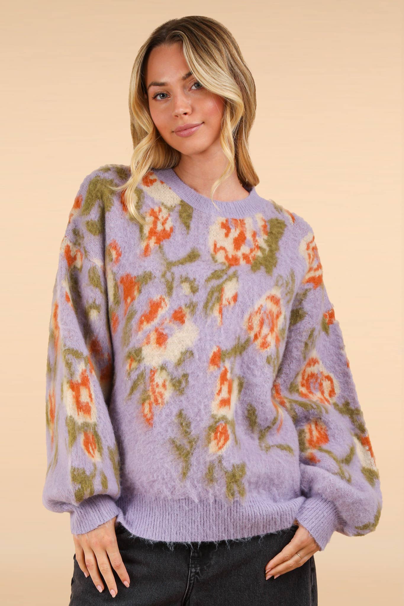 Winter Blooms Sweater