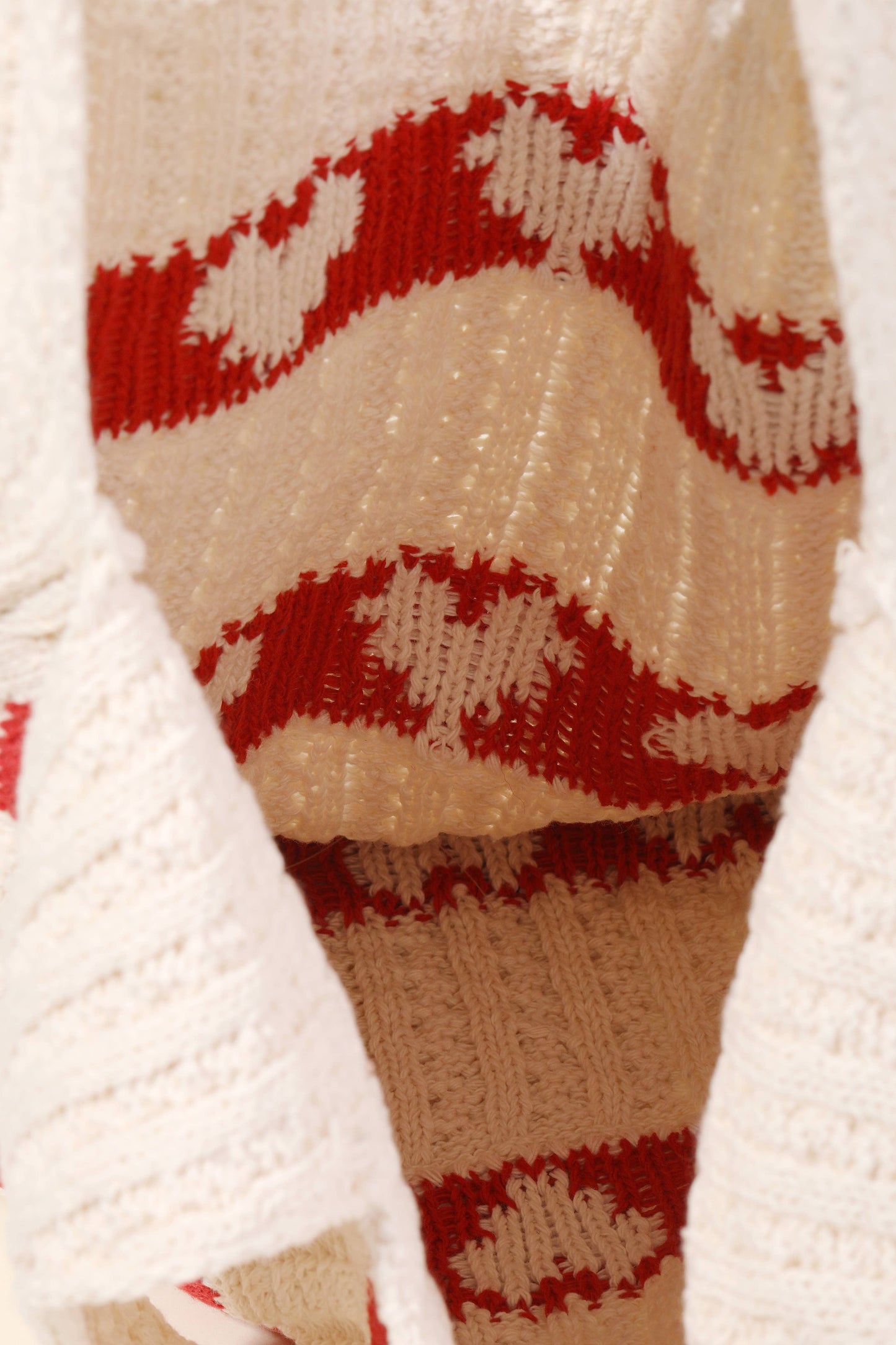 Knit Heart Tote