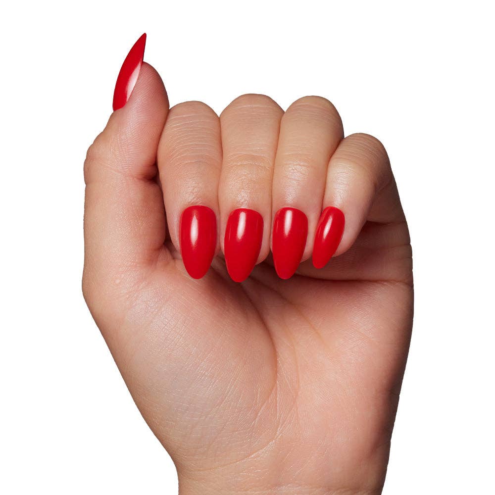 Fiery Red Nails