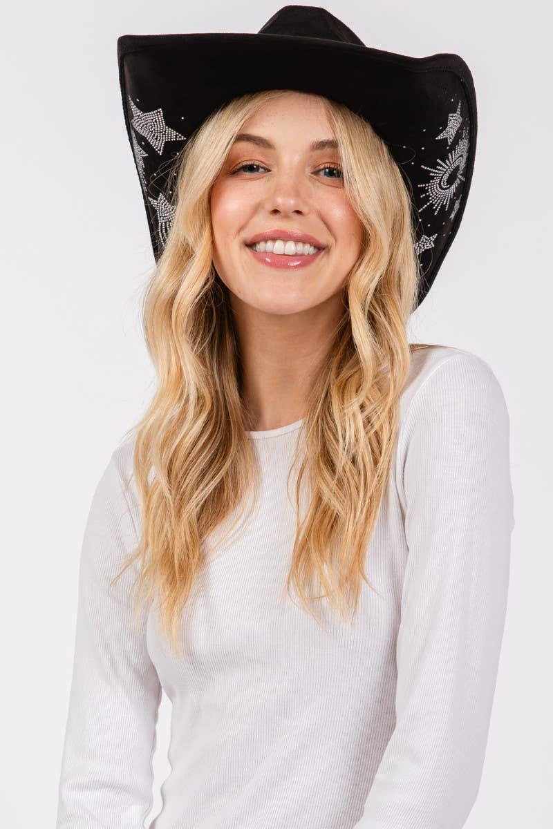 Moon and Stars Cowboy Hat
