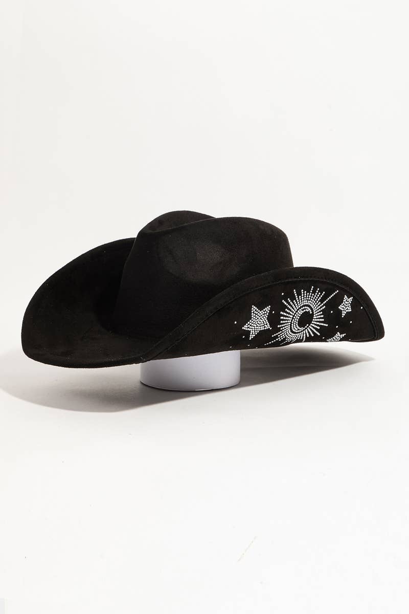 Moon and Stars Cowboy Hat