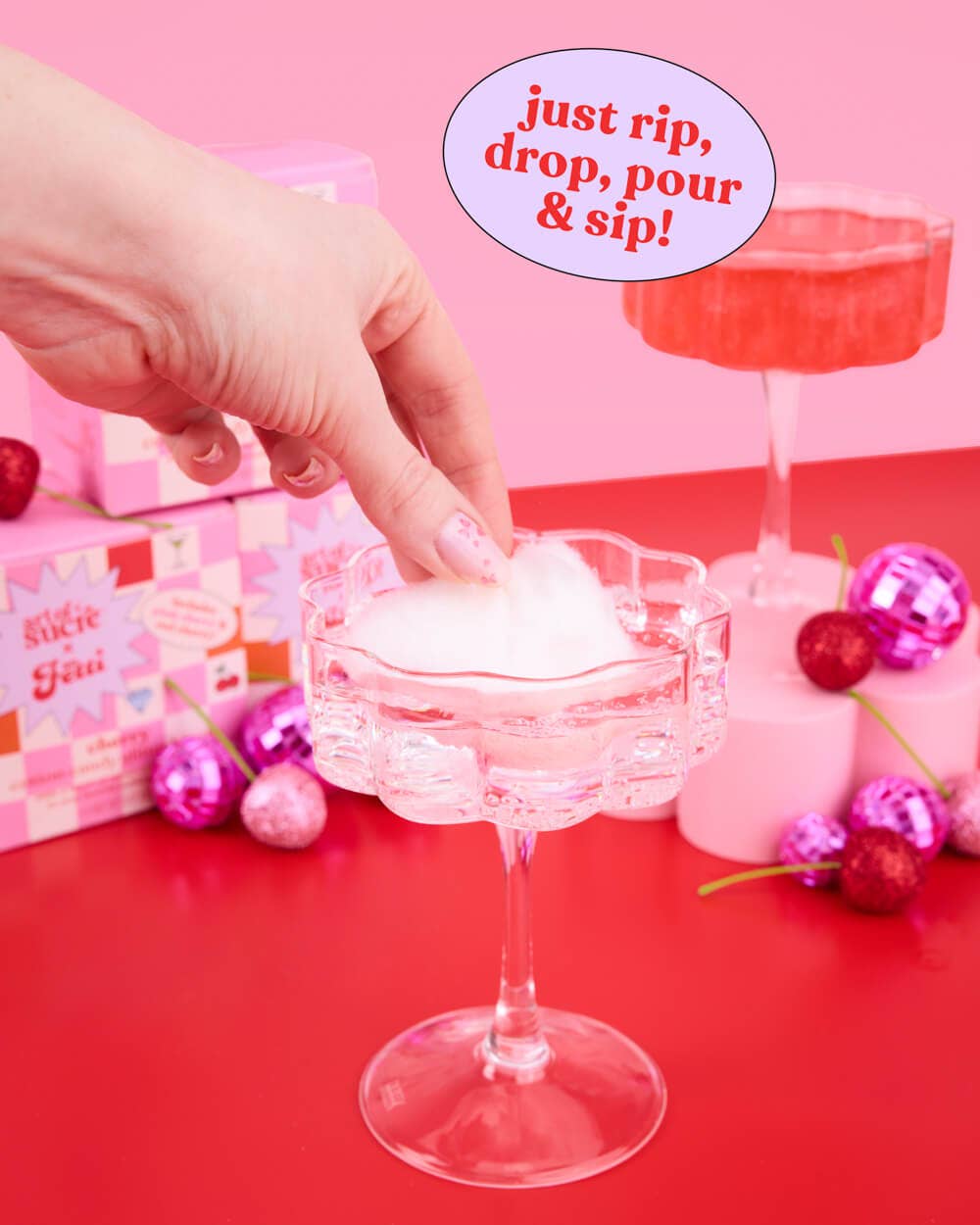 Cherry Glitter Bombs