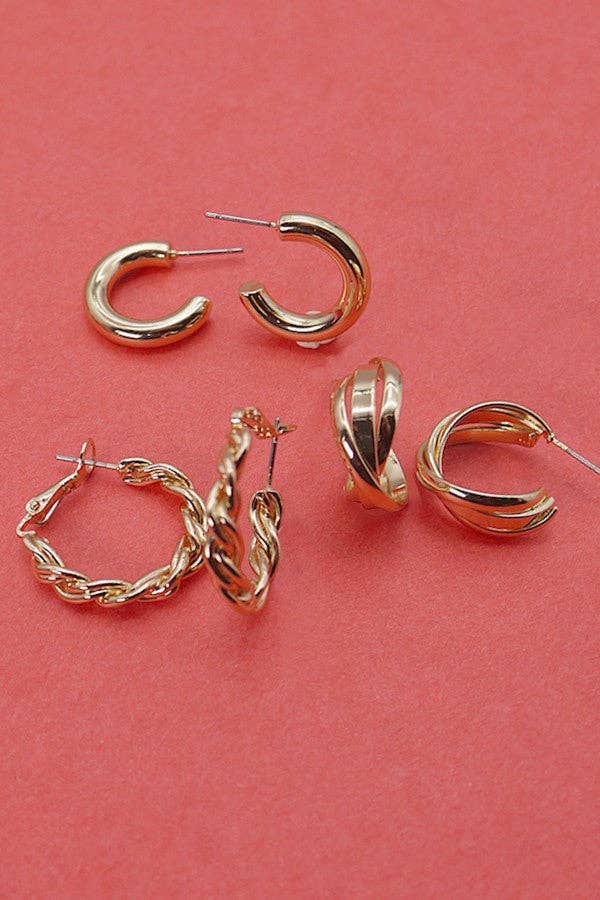Gold Plated Hoops