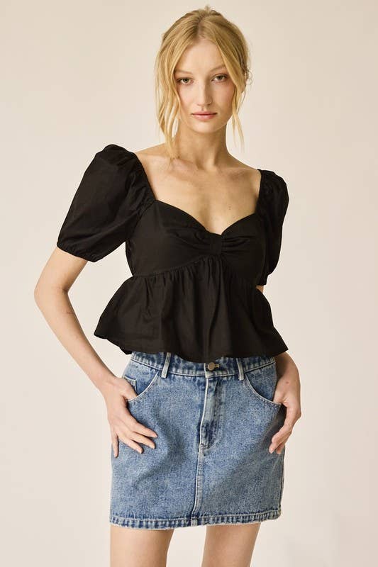 Amelia Poplin Top