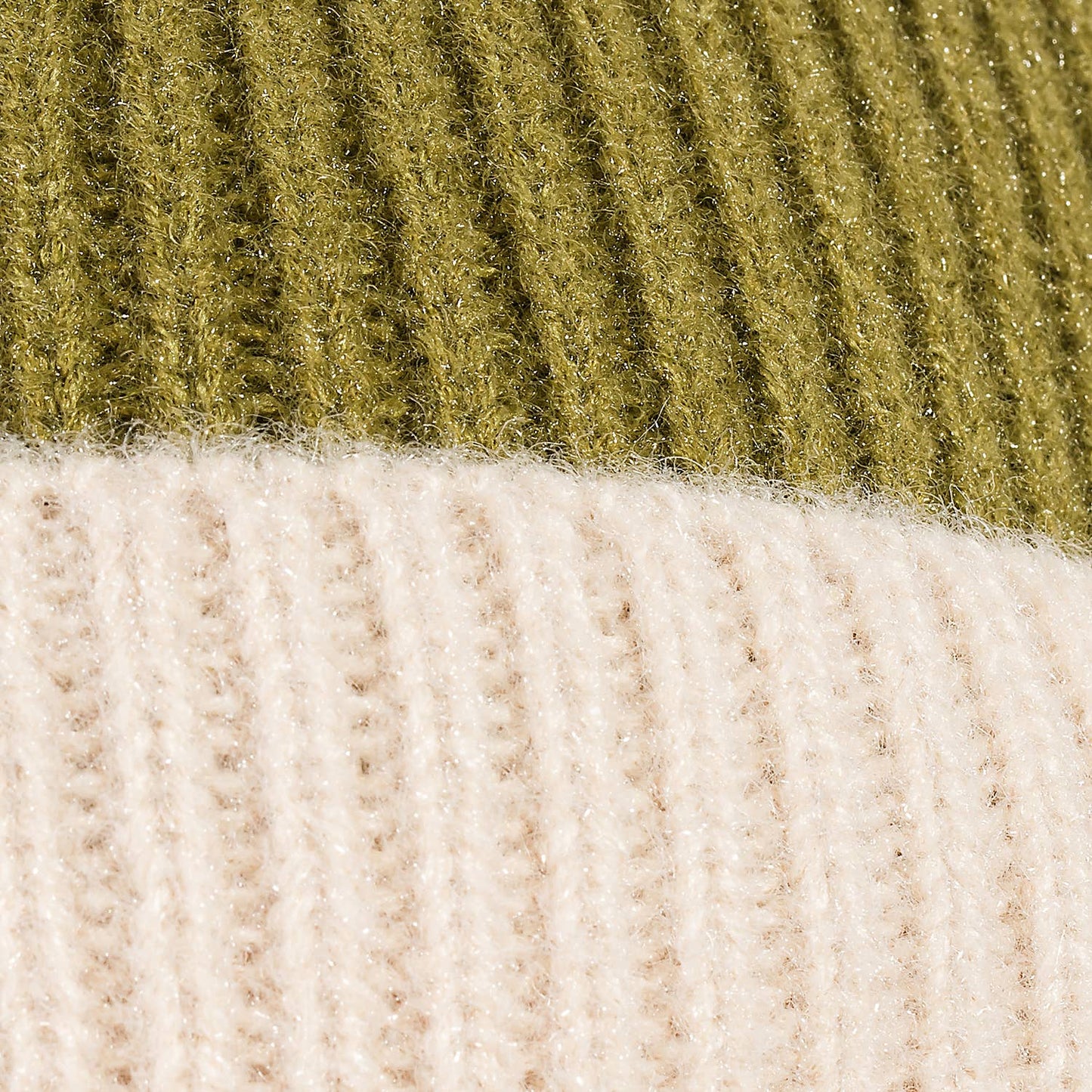 Two Tone Pom Beanie