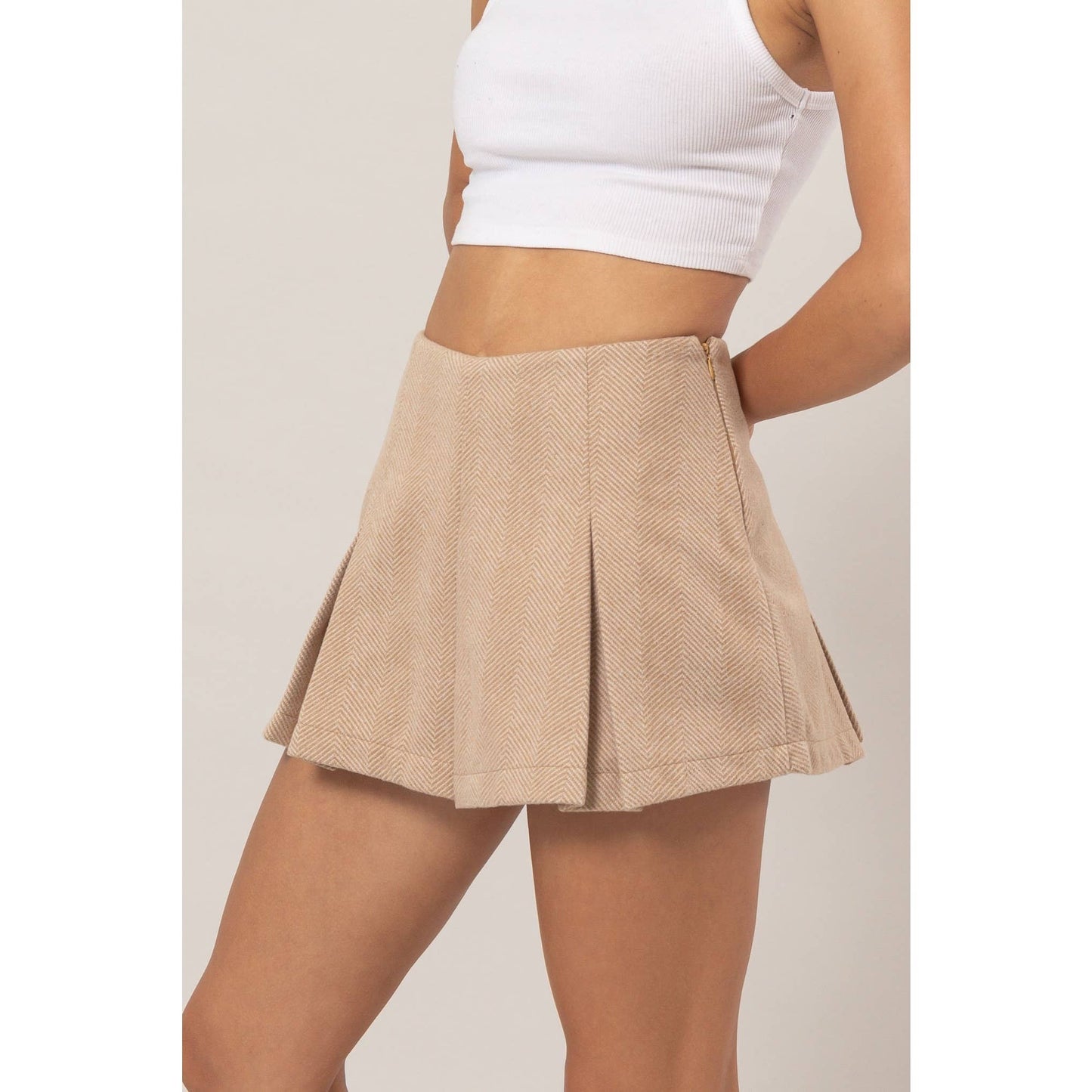 Pleated Skort