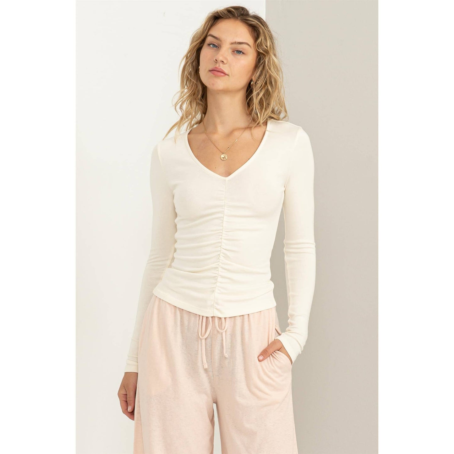 Cinched Long Sleeve