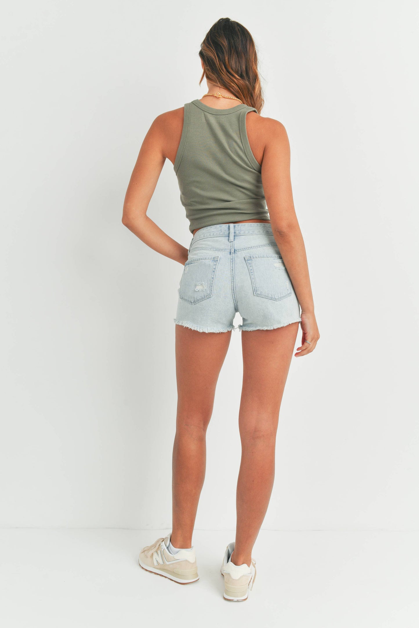 Light Wash Denim Short