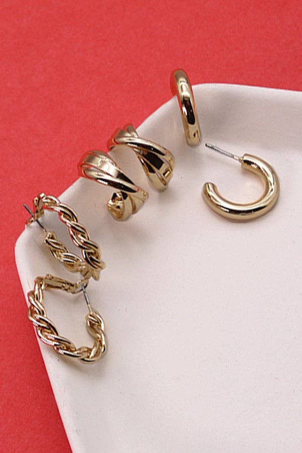 Gold Plated Hoops