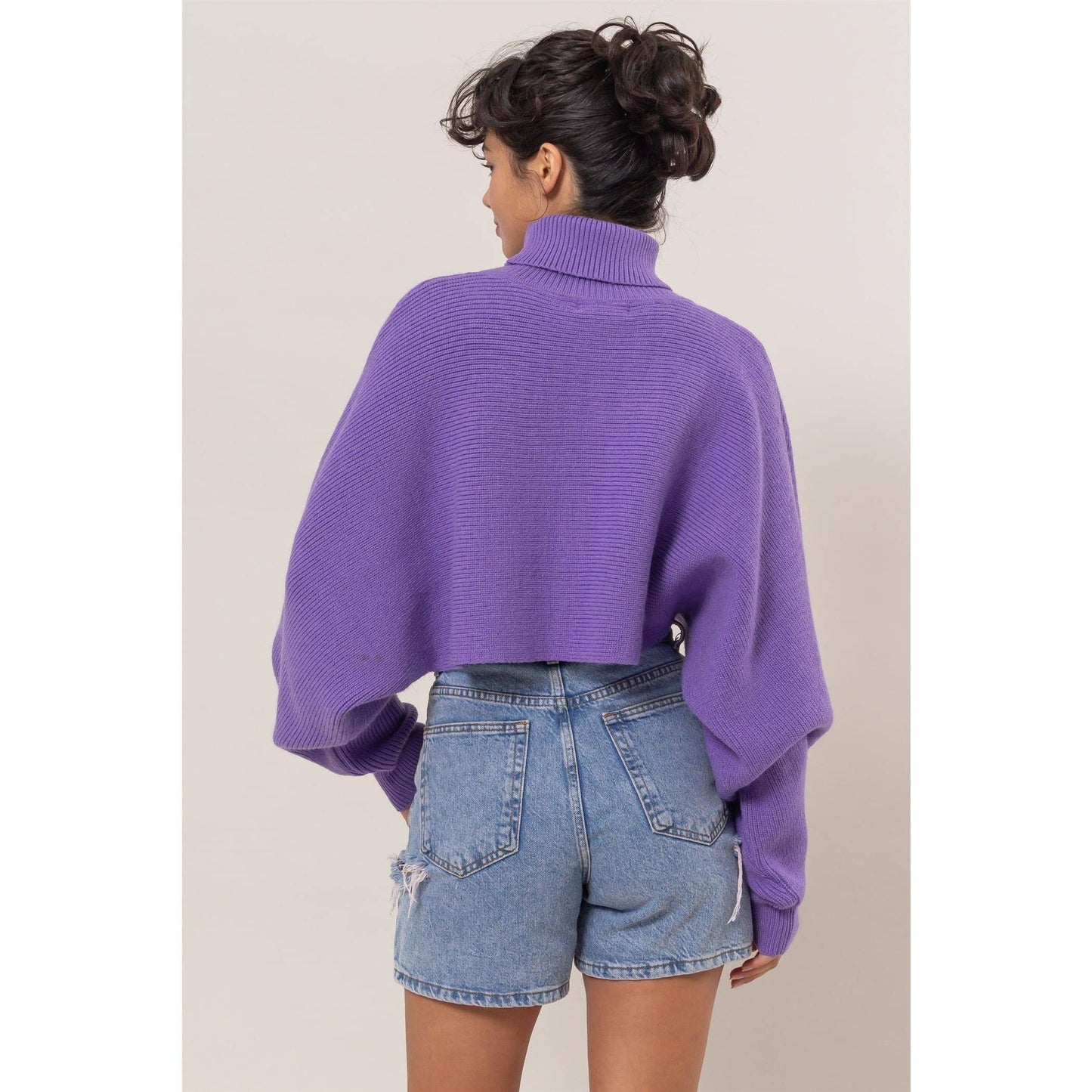 Violet Turtleneck