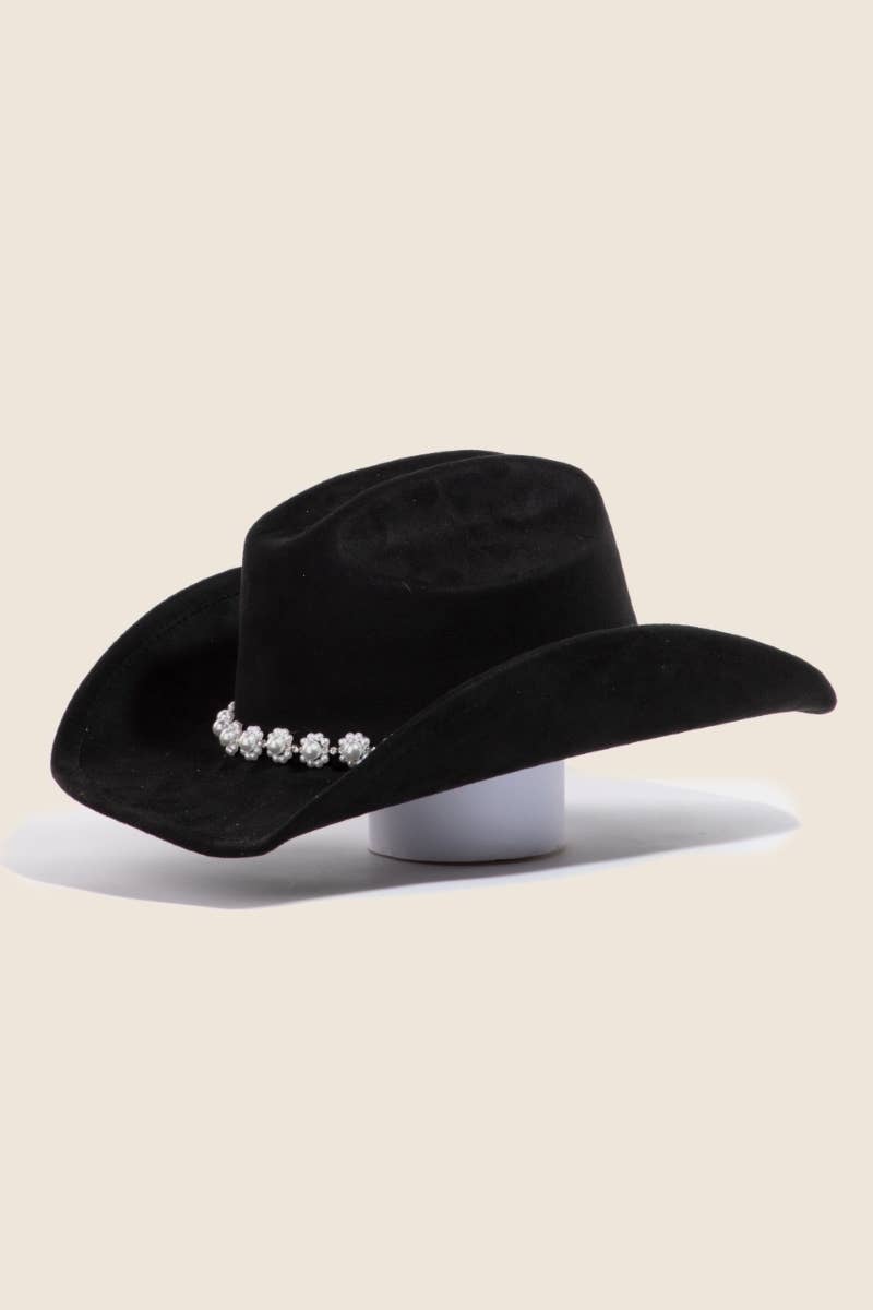 Floral Pearl Cowboy Hat
