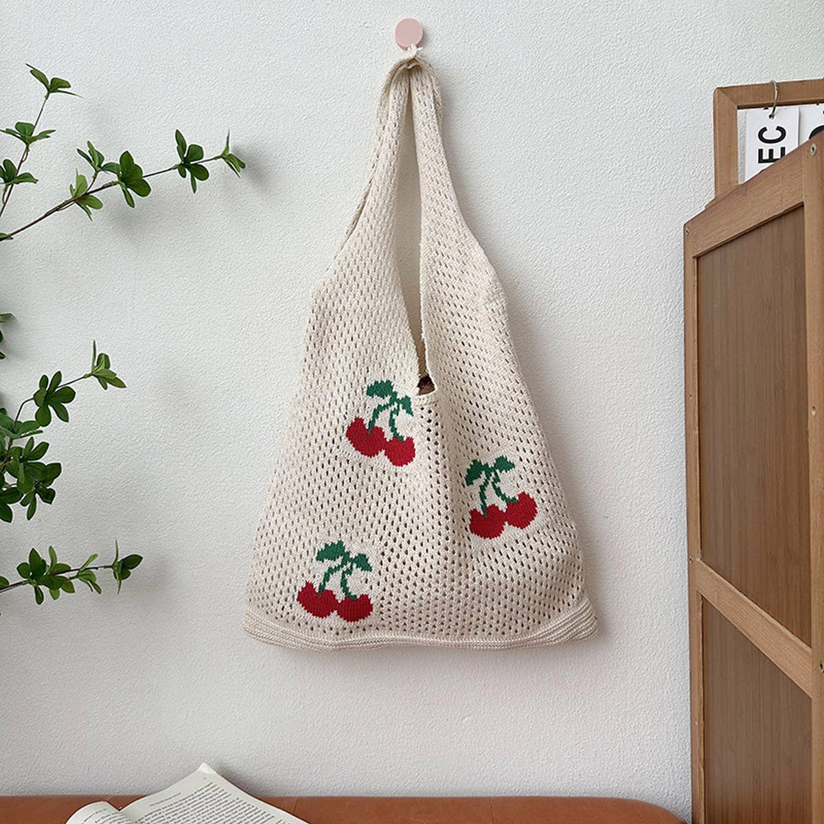 Knit Patterned Tote