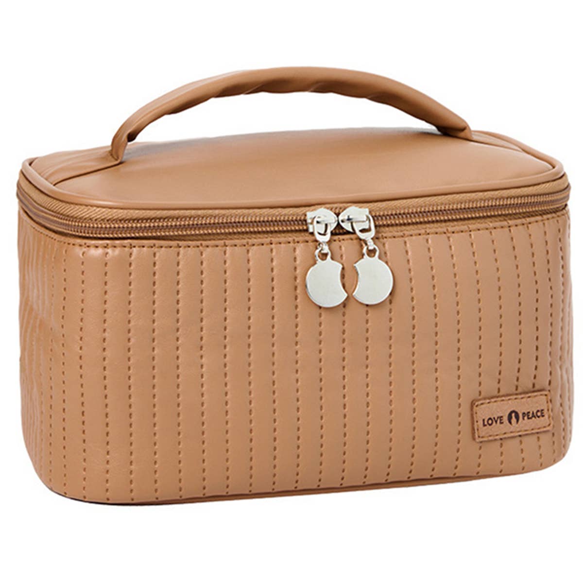 Quilted Oval Make Up Case