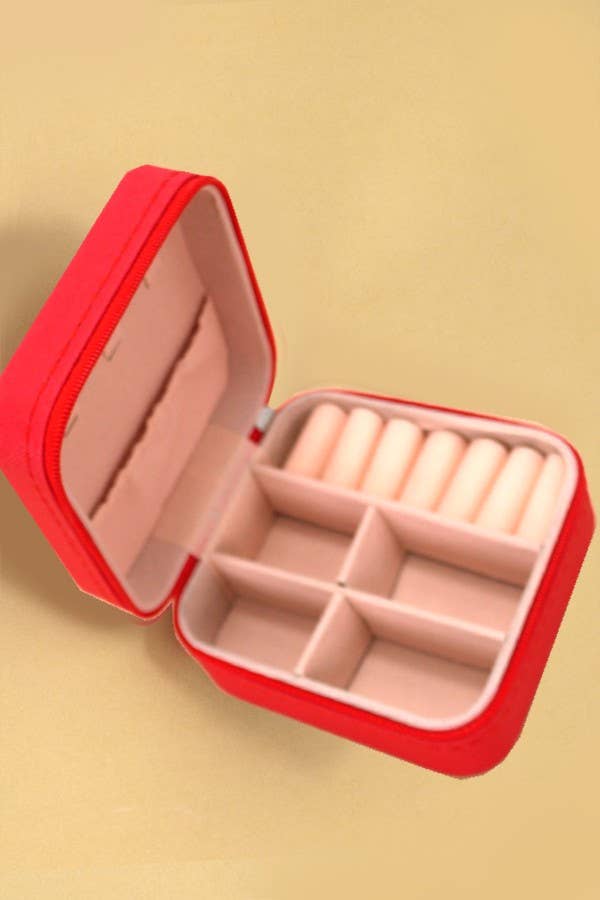 Travel Jewelry Box - Red