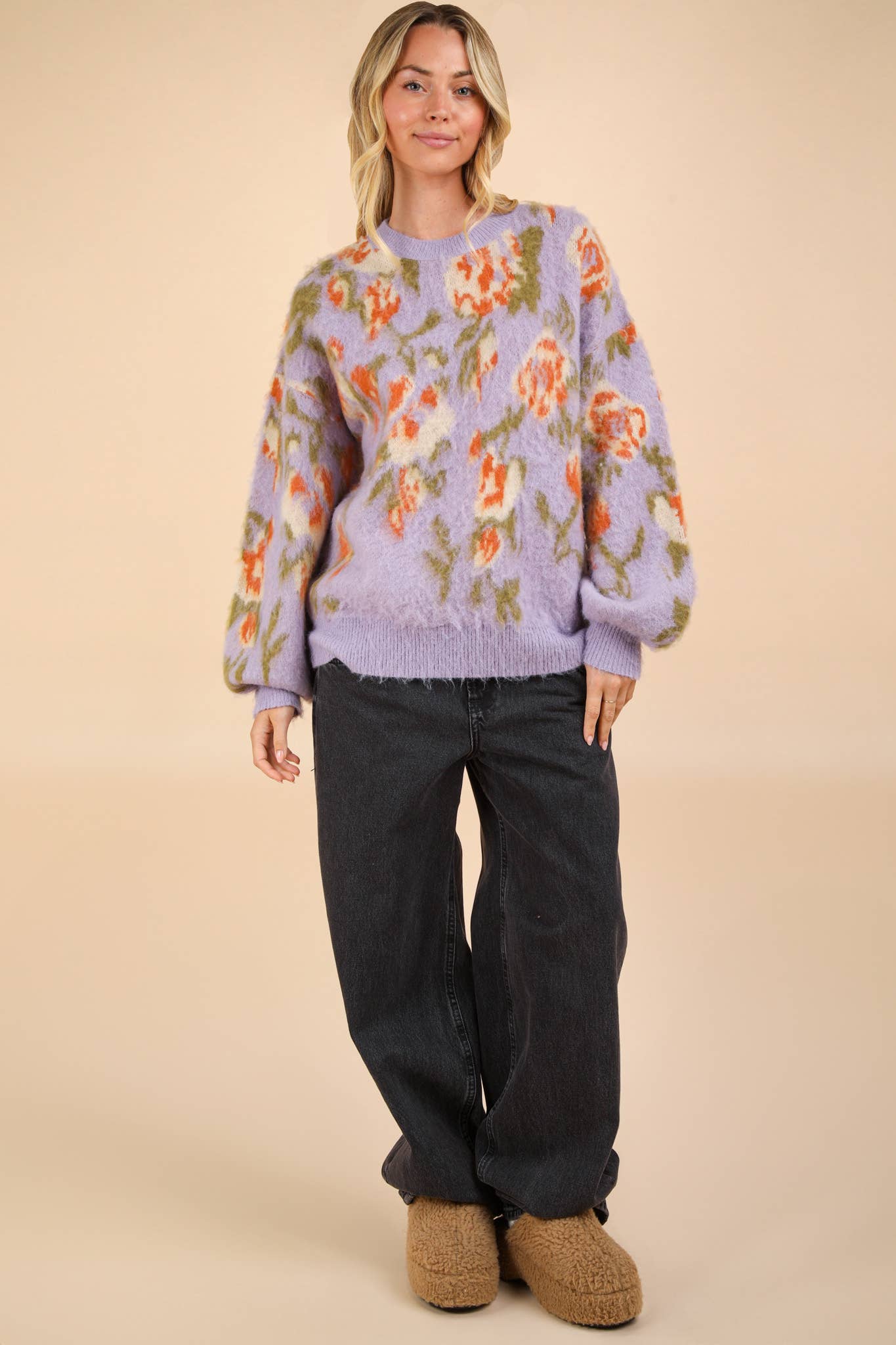 Winter Blooms Sweater