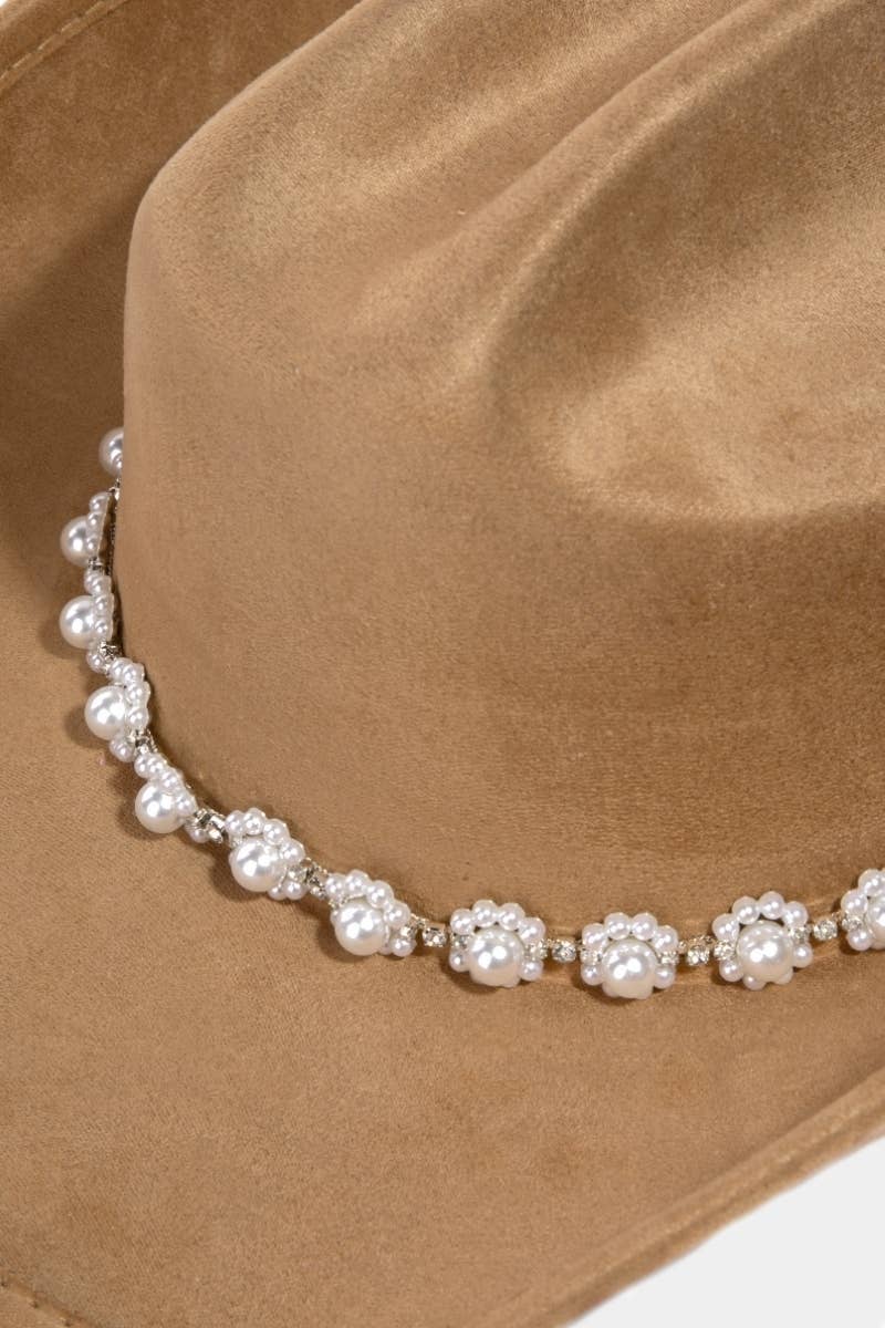 Floral Pearl Cowboy Hat