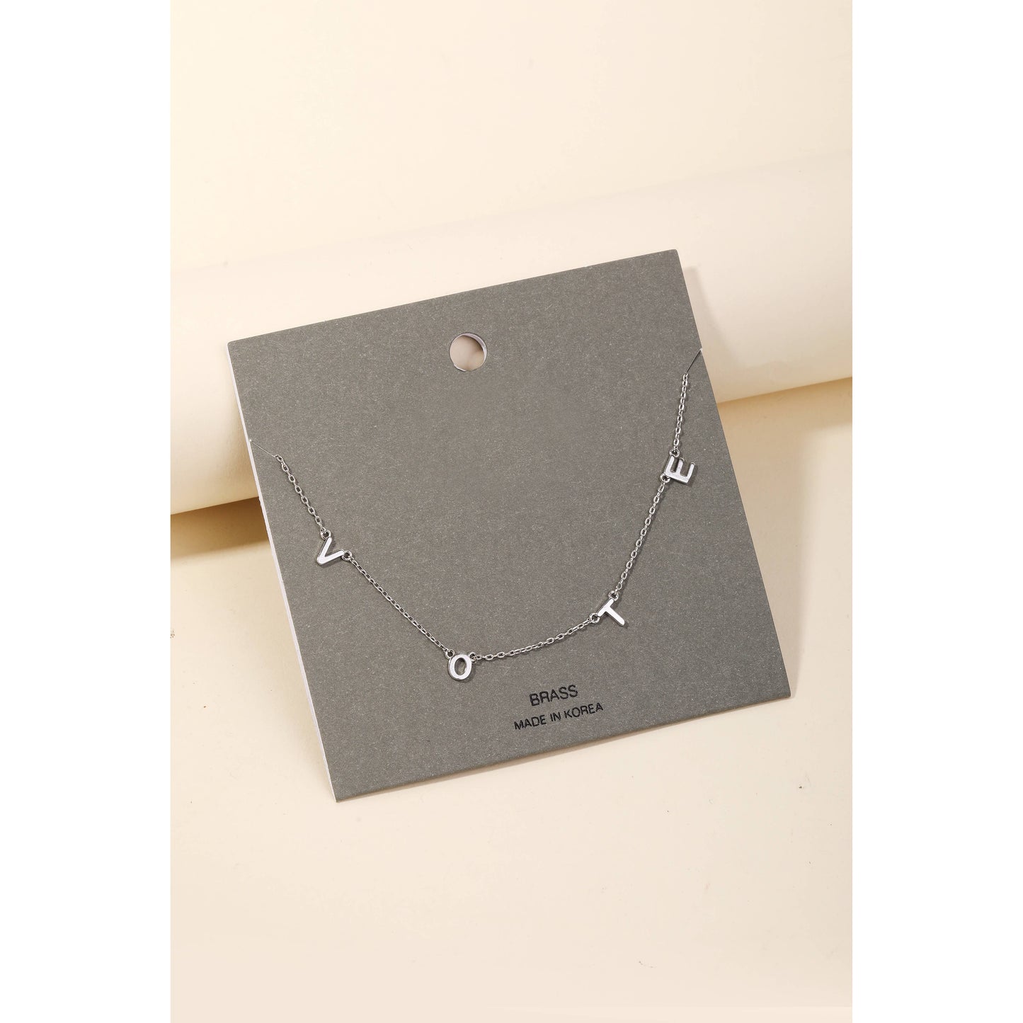 Vote Charm Necklace