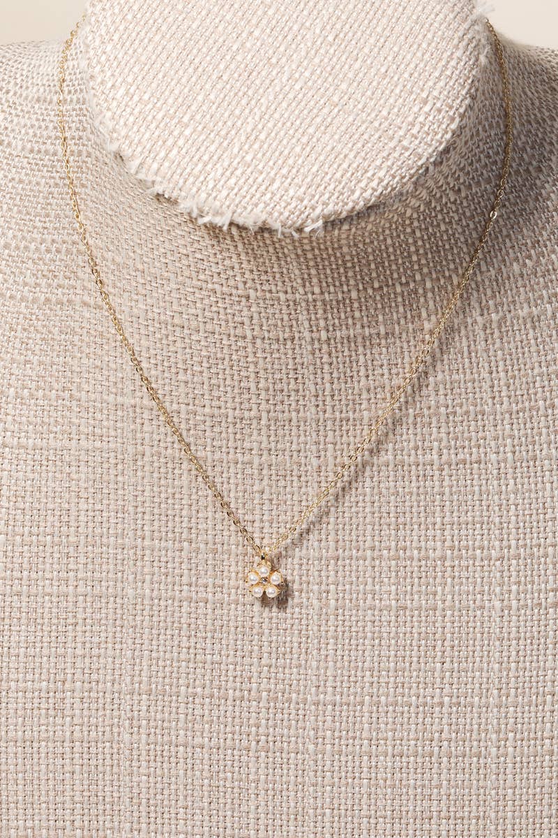 Opal Flower Pendant