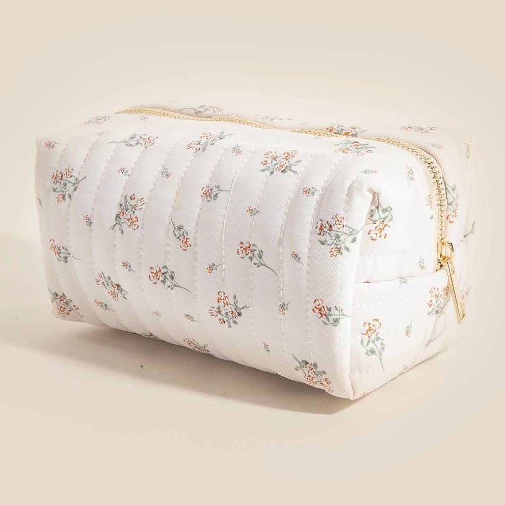 Mini Blooms Quilted Pouch