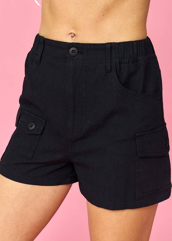 Natalie Cargo Short - Black