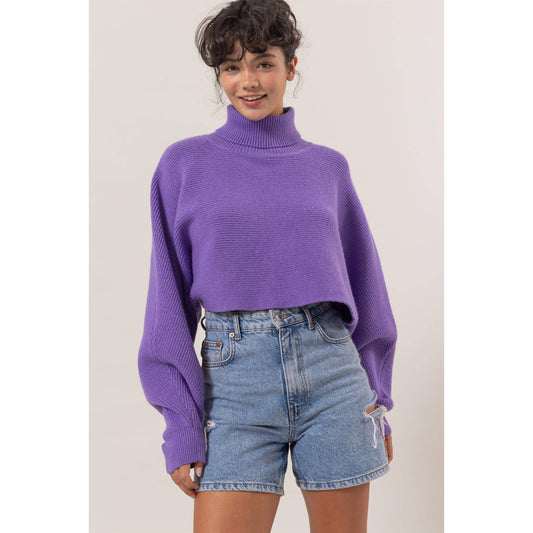 Violet Turtleneck