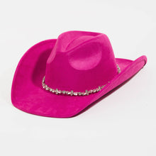 Load image into Gallery viewer, Rhinestone Strap Cowboy Hat
