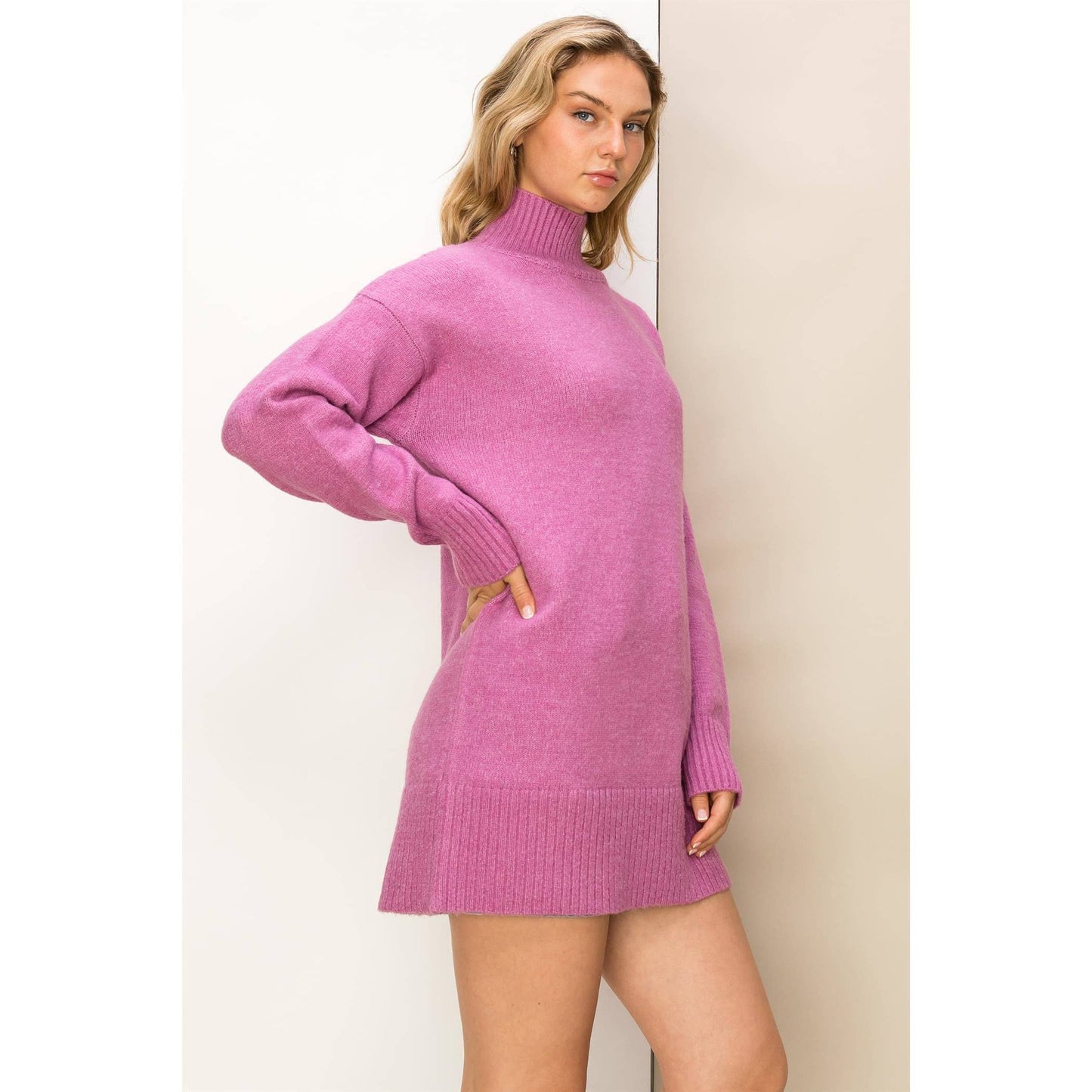 Plum Perfect Sweater Dress