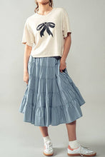 Load image into Gallery viewer, Denim Midi Skirt
