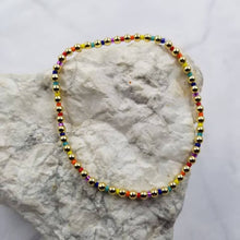 Load image into Gallery viewer, Gold and Multicolor Bead bracelet
