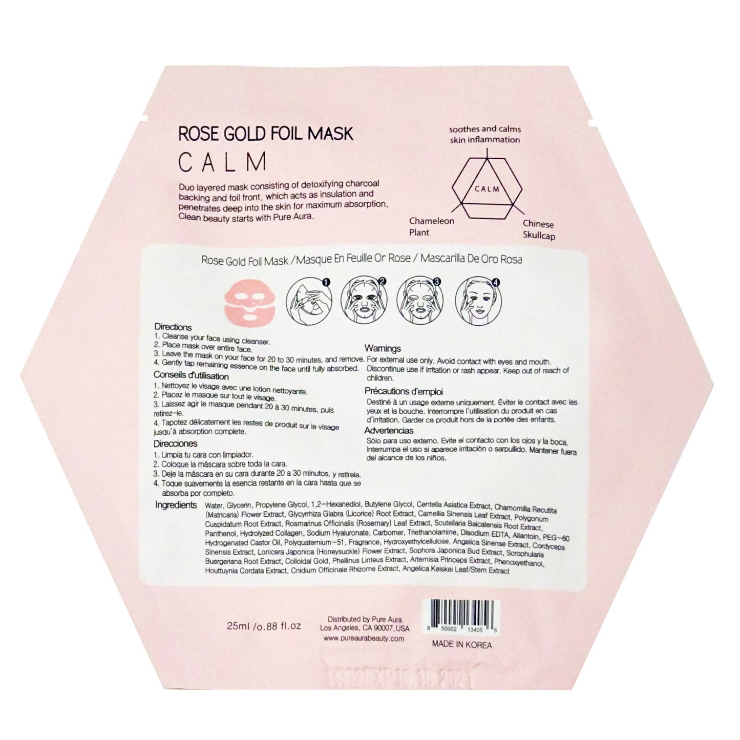 Rose Gold Facemask