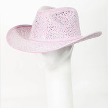 Load image into Gallery viewer, Pink Rhinestone Cowboy Hat
